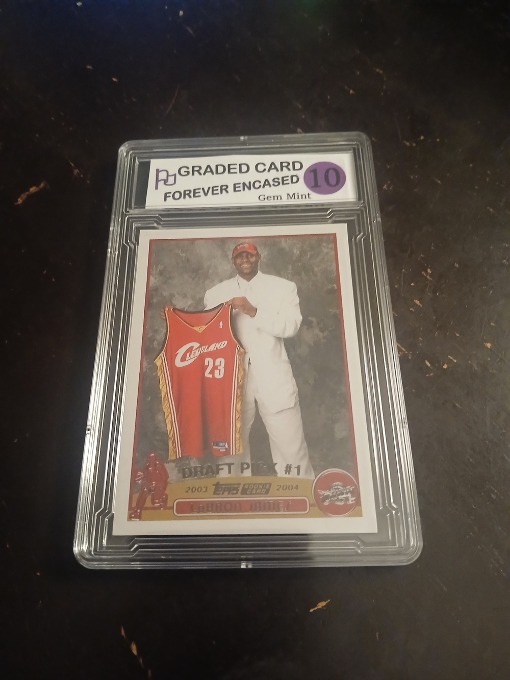 LeBron James 2003 Topps Rookie Not Orignal Card - Red Jersey (Graded)